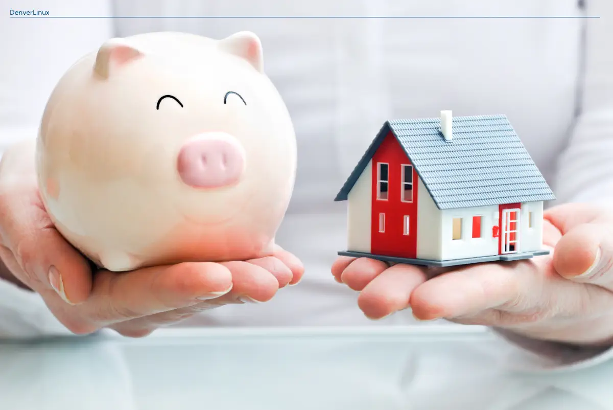 save-money-as-homeowner A photo of a piggy bank and a model of a home implying ways to save money as a homeowner