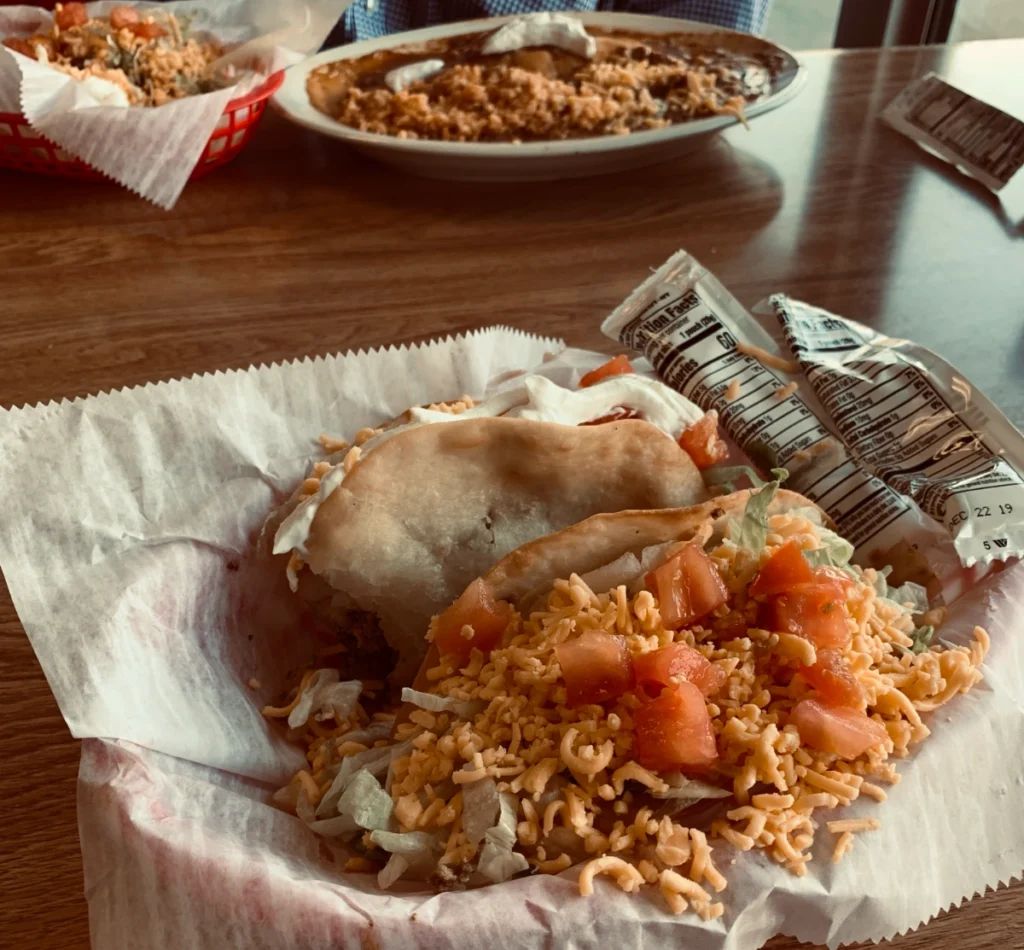 Lunch during a conversation about an accidental Yelp SEO case study