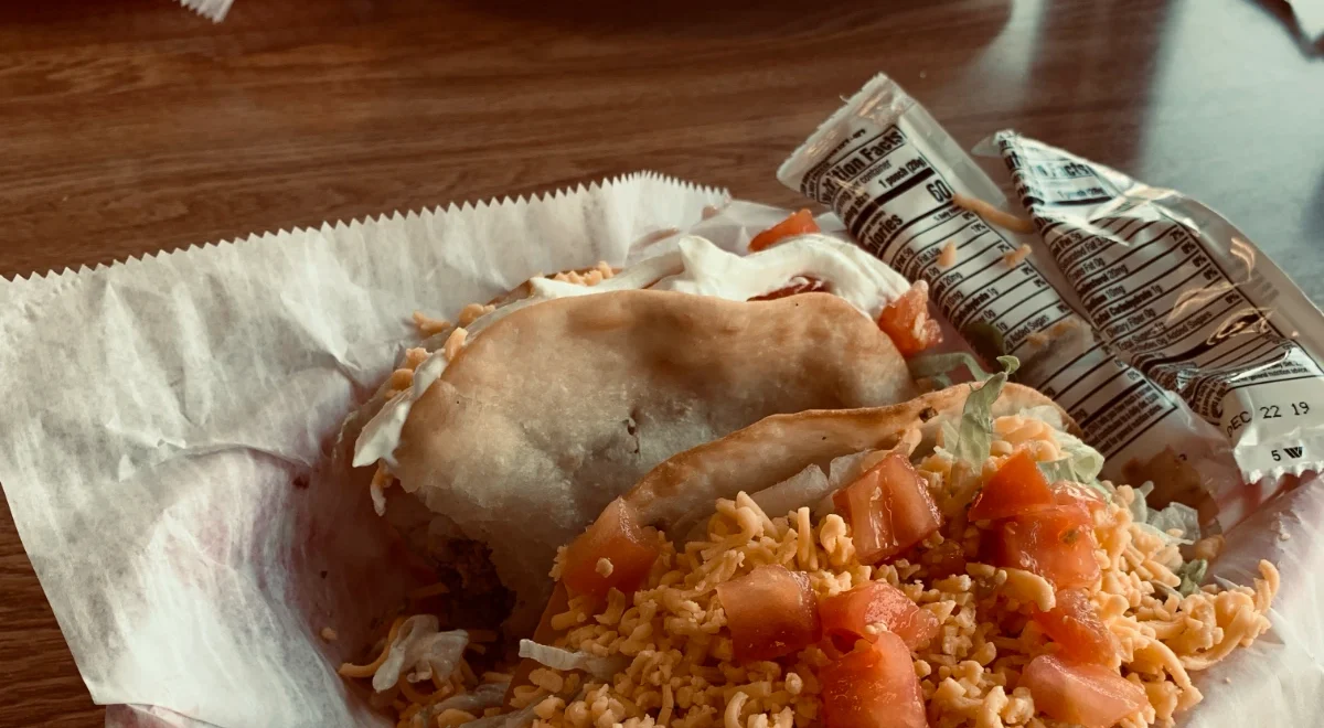 Lunch during a conversation about an accidental Yelp SEO case study